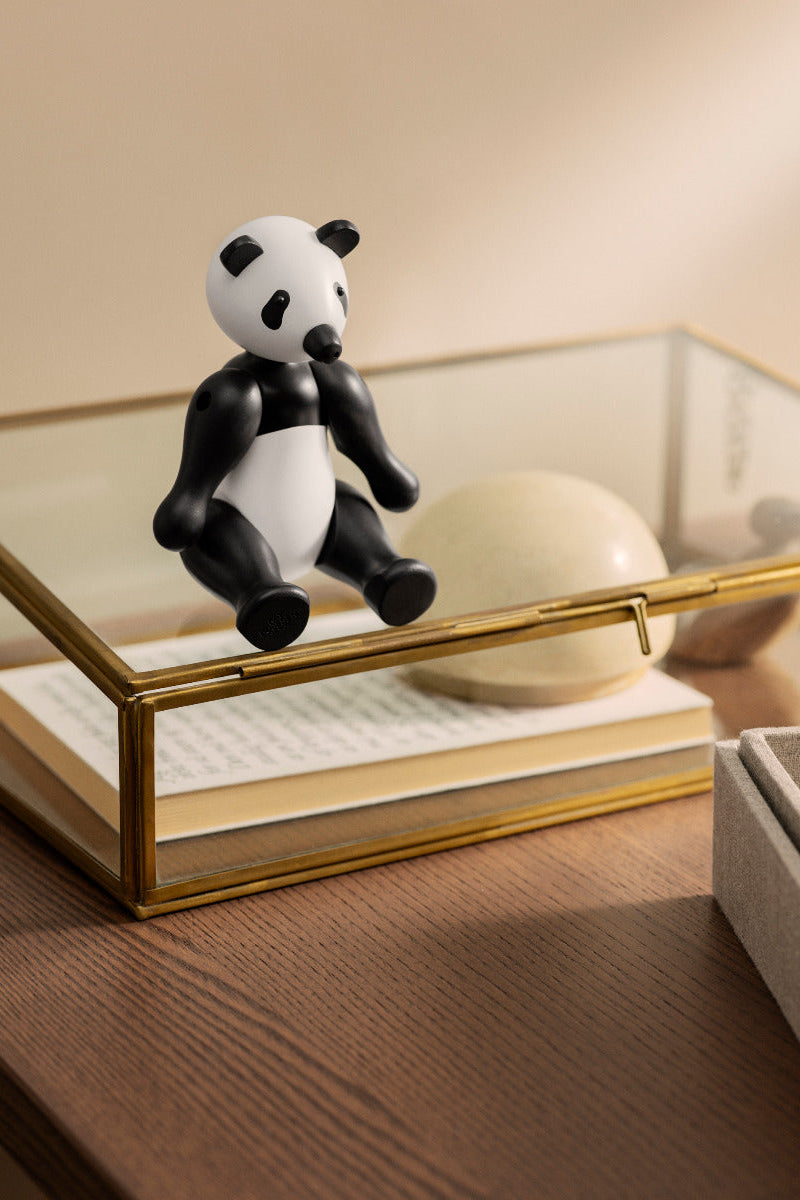 Kay Bojesen Pandabjørn, lille - sort/hvid - Bahne